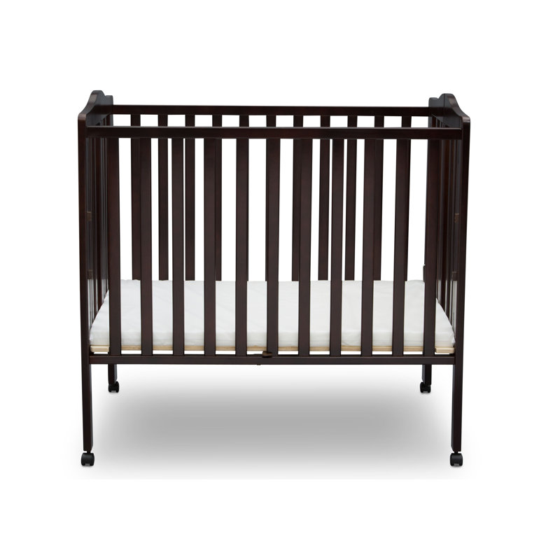 Delta children folding portable mini baby crib with mattress online